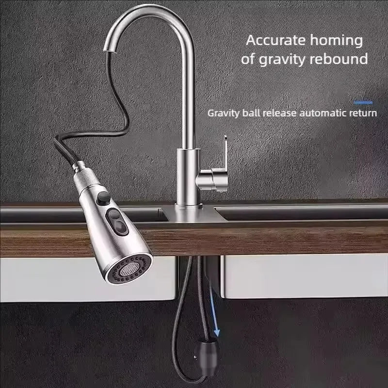 Stainless Steel Pull-Out Faucet - SAGE&GILL
