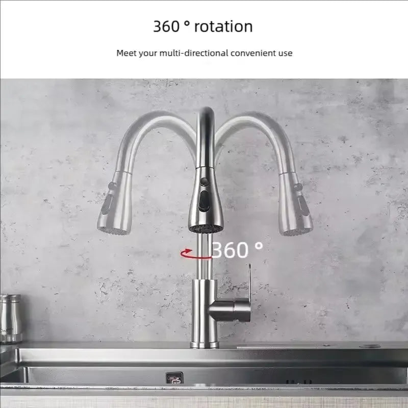 Stainless Steel Pull-Out Faucet - SAGE&GILL